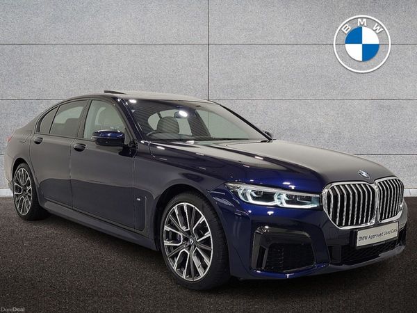 BMW 7-Series Saloon, Petrol Plug-in Hybrid, 2021, Blue