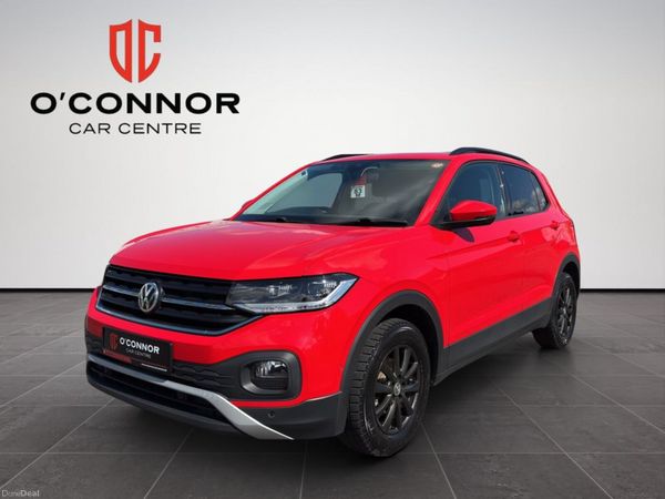 Volkswagen T-Cross Hatchback, Petrol, 2020, Red