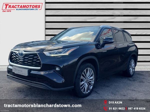 Toyota Highlander Estate, Petrol Hybrid, 2022, Black