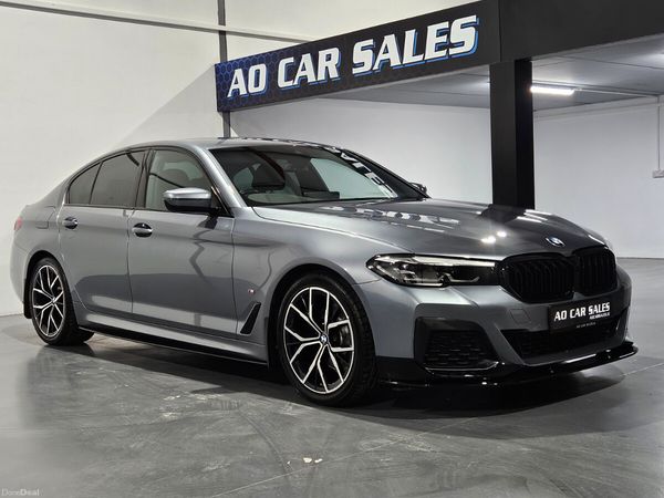 BMW 5-Series Saloon, Diesel Hybrid, 2022, Blue