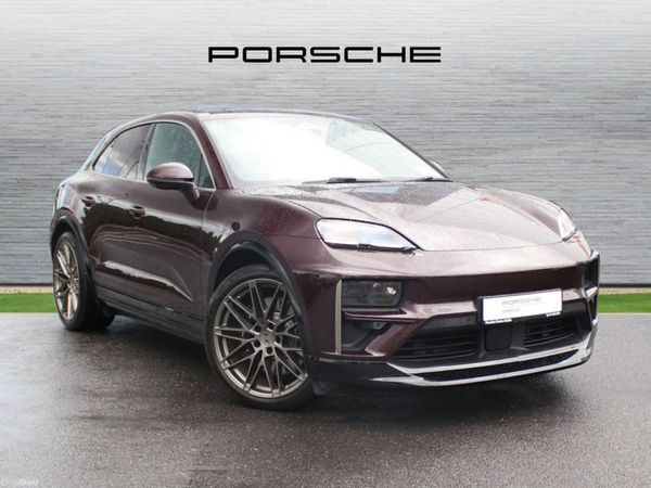 Porsche Macan SUV, Electric, 2025, Red