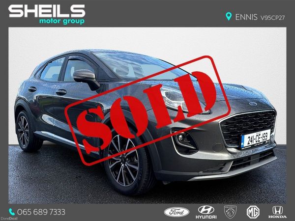 Ford Puma SUV, Petrol Hybrid, 2024, Grey