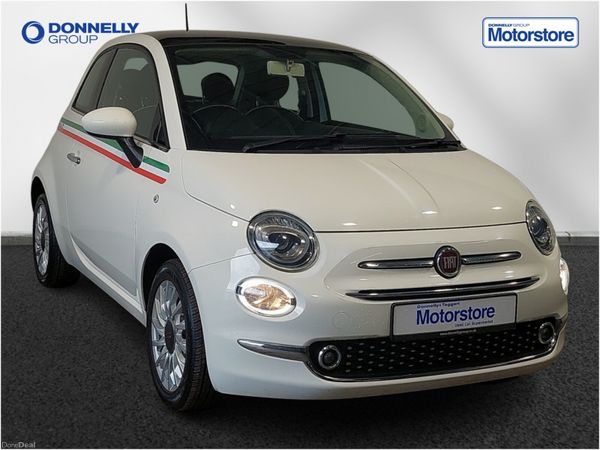 Fiat 500 Hatchback, Petrol, 2018, White