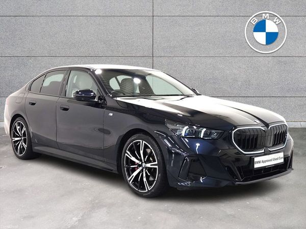 BMW 5-Series Saloon, Petrol Hybrid, 2024, Black