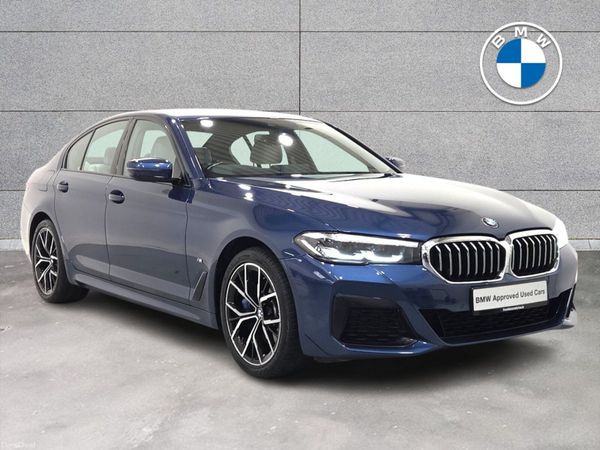 BMW 5-Series Saloon, Petrol Plug-in Hybrid, 2021, Blue