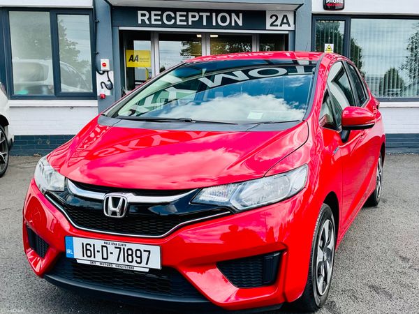 Honda Fit Hatchback, Petrol Hybrid, 2016, Red