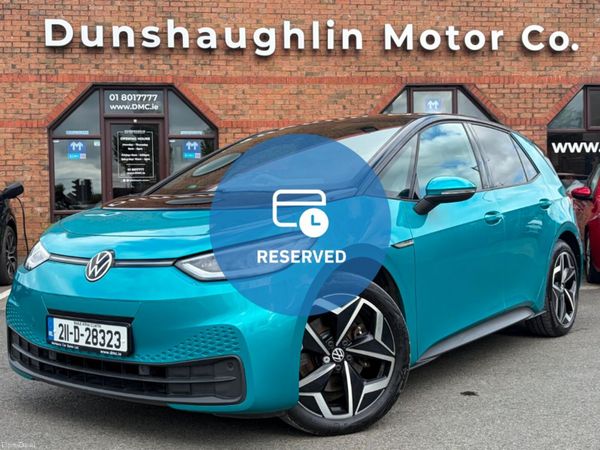 Volkswagen ID.3 Hatchback, Electric, 2021, Green