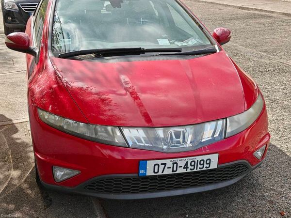 Honda Civic Hatchback, Petrol, 2007, Red