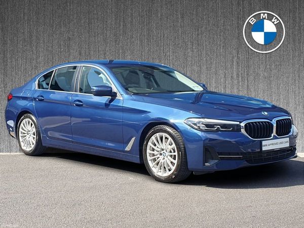 BMW 5-Series Saloon, Petrol Plug-in Hybrid, 2021, Blue