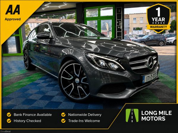 Mercedes-Benz C-Class Estate, Petrol Plug-in Hybrid, 2017, Grey