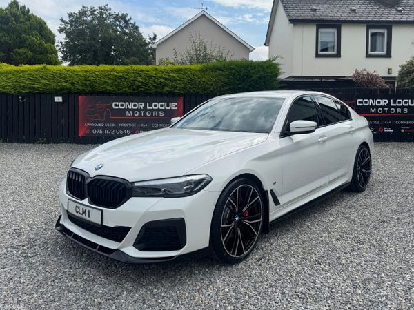 BMW 5-Series Saloon, Diesel Hybrid, 2021, White