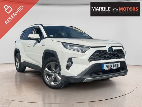 Toyota RAV4 Estate, Petrol Hybrid, 2019, White