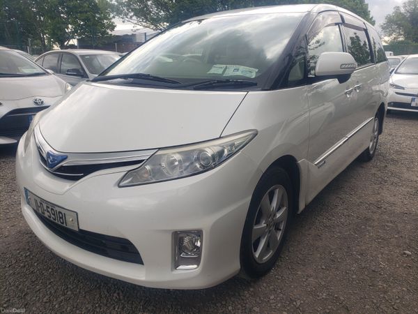 Toyota Estima MPV, Petrol Hybrid, 2011, White