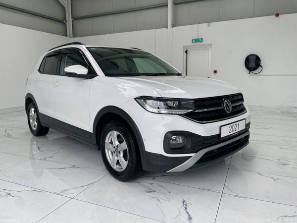 Volkswagen T-Cross Hatchback, Petrol, 2021, White