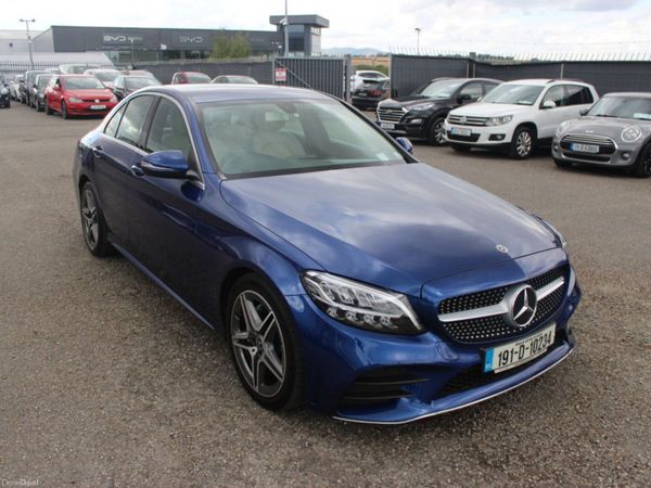 Mercedes-Benz C-Class Saloon, Petrol, 2019, Blue