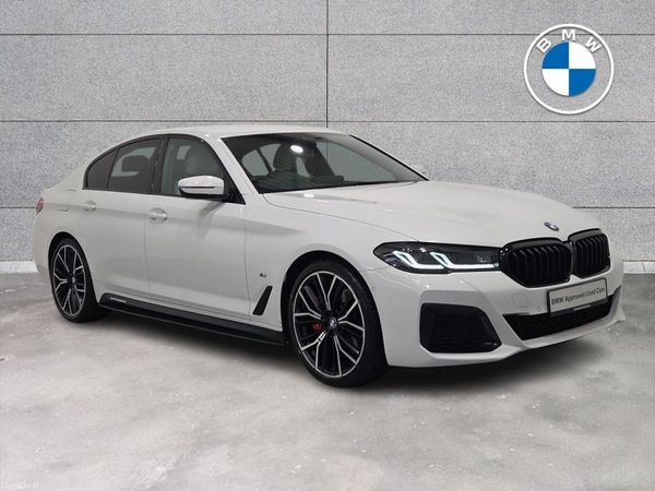 BMW 5-Series Saloon, Diesel Hybrid, 2023, White