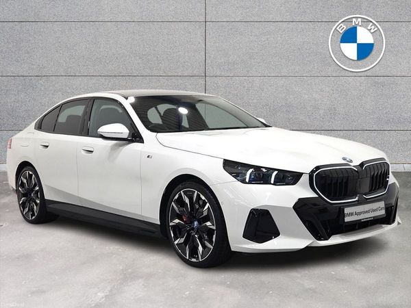 BMW 5-Series Saloon, Petrol Plug-in Hybrid, 2024, White