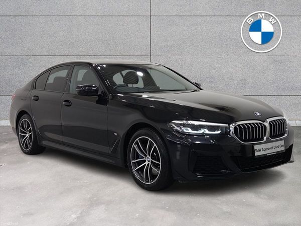 BMW 5-Series Saloon, Petrol Plug-in Hybrid, 2021, Black