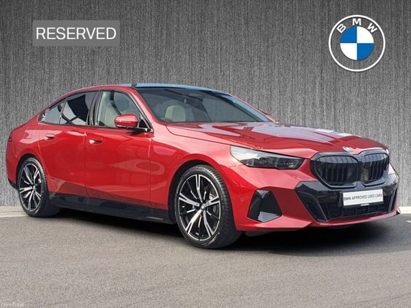 BMW 5-Series Saloon, Petrol Plug-in Hybrid, 2026, Red