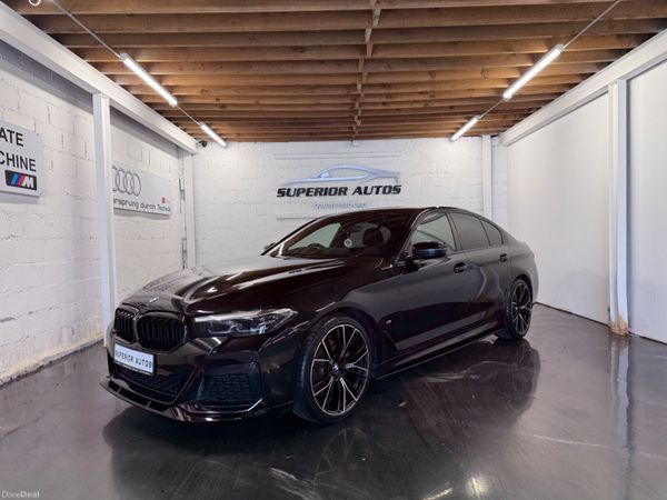 BMW 5-Series Saloon, Diesel Hybrid, 2021, Black
