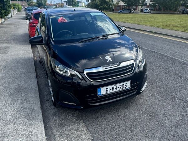 Peugeot 108 Hatchback, Petrol, 2016, Black