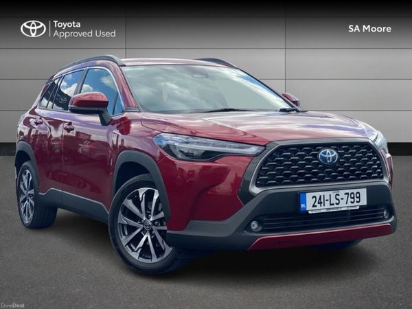 Toyota Corolla Cross SUV, Petrol Hybrid, 2024, Red