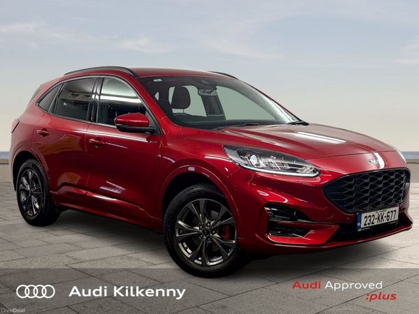 Ford Kuga SUV, Petrol Plug-in Hybrid, 2023, Red