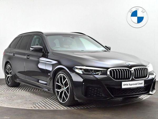 BMW 5-Series Estate, Diesel Hybrid, 2023, Black