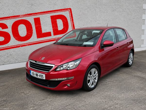 Peugeot 308 Hatchback, Diesel, 2016, Red