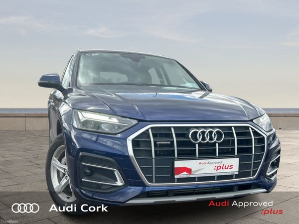 Audi Q5 SUV, Petrol Plug-in Hybrid, 2021, Blue