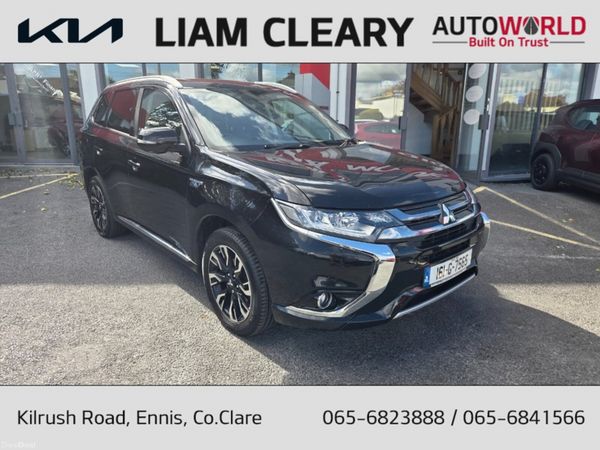 Mitsubishi Outlander Estate, Petrol Plug-in Hybrid, 2016, Black