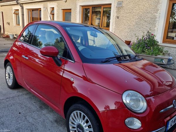 Fiat 500 Hatchback, Petrol, 2012, Red