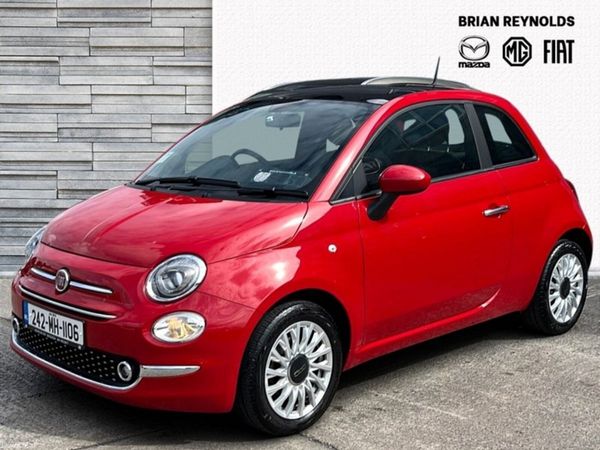 Fiat 500 Hatchback, Petrol, 2024, Red