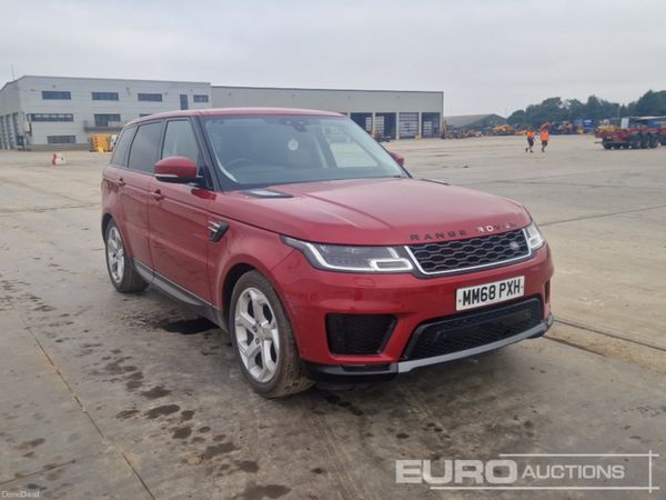 Land Rover Range Rover Sport SUV, Diesel, 2019, Red