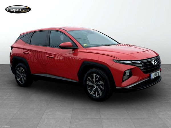 Hyundai Tucson SUV, Petrol Hybrid, 2024, Red