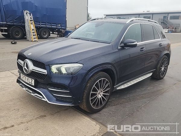 Mercedes-Benz GLE SUV, Diesel Hybrid, 2022, Blue