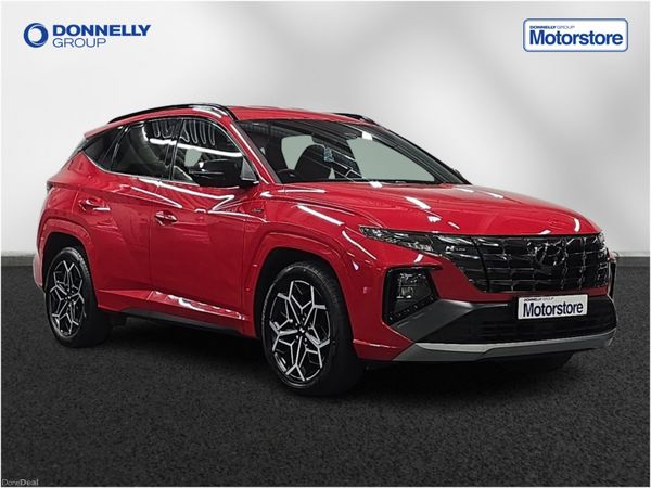 Hyundai Tucson Estate, Petrol Hybrid, 2022, Red