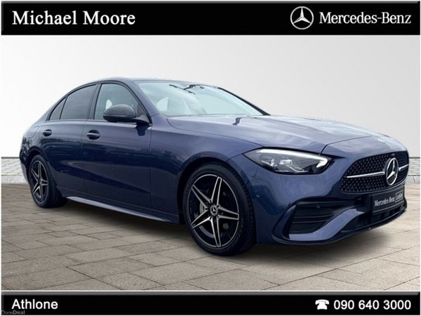 Mercedes-Benz C-Class Saloon, Diesel Hybrid, 2024, Blue