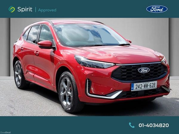 Ford Kuga SUV, Petrol Plug-in Hybrid, 2024, Red