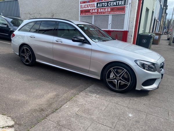 Mercedes-Benz C-Class Estate, Diesel Hybrid, 2017, Silver
