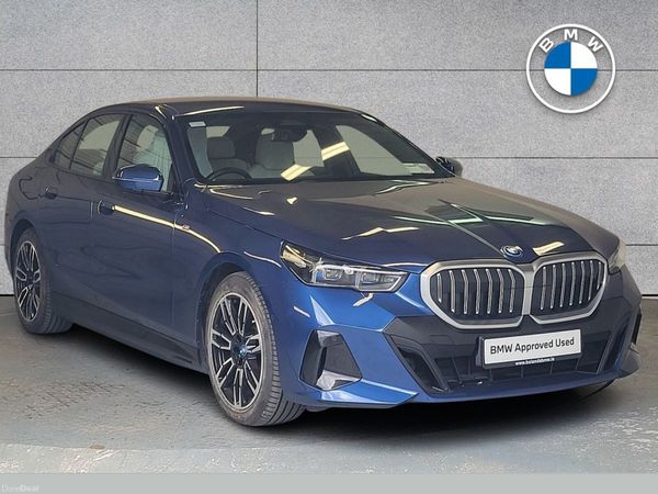BMW 5-Series Saloon, Petrol Plug-in Hybrid, 2024, Blue