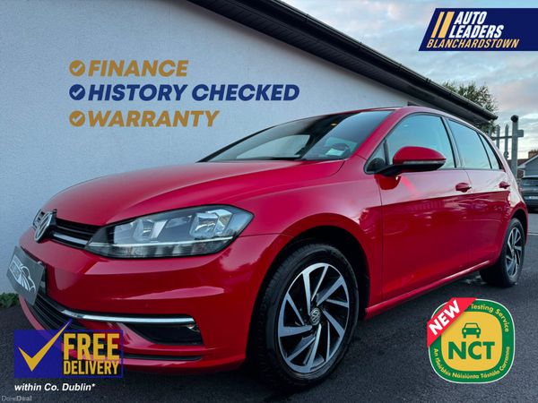 Volkswagen Golf Hatchback, Petrol, 2019, Red