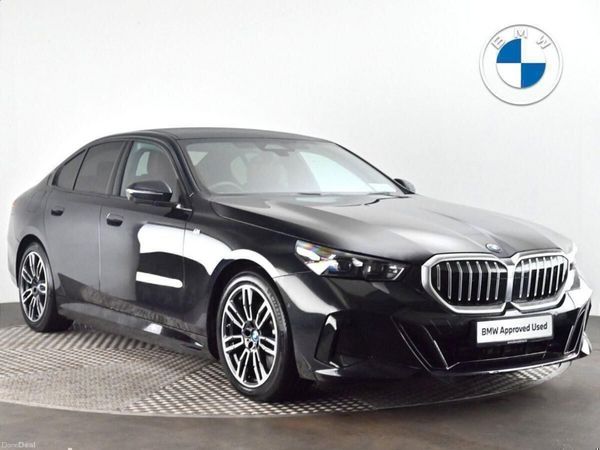 BMW 5-Series Saloon, Petrol Plug-in Hybrid, 2025, Black