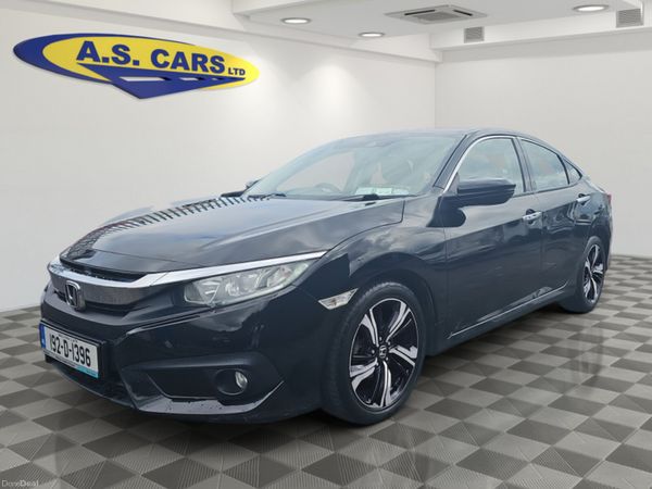 Honda Civic Saloon, Petrol, 2019, Black