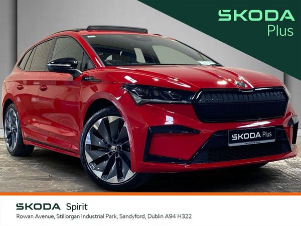 Skoda Enyaq SUV, Electric, 2022, Red