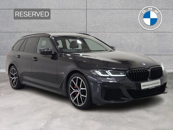 BMW 5-Series Estate, Petrol Plug-in Hybrid, 2022, Grey