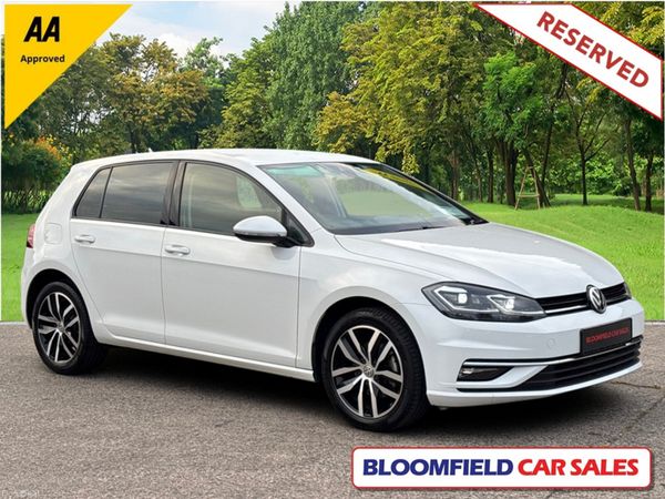 Volkswagen Golf Hatchback, Petrol, 2019, White