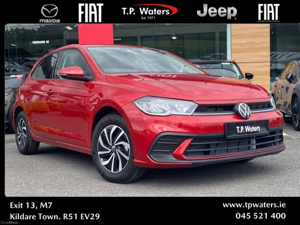 Volkswagen Polo Hatchback, Petrol, 2023, Red