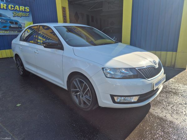 Skoda Rapid Hatchback, Petrol, 2017, White