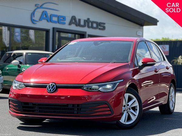 Volkswagen Golf Hatchback, Petrol Hybrid, 2021, Red